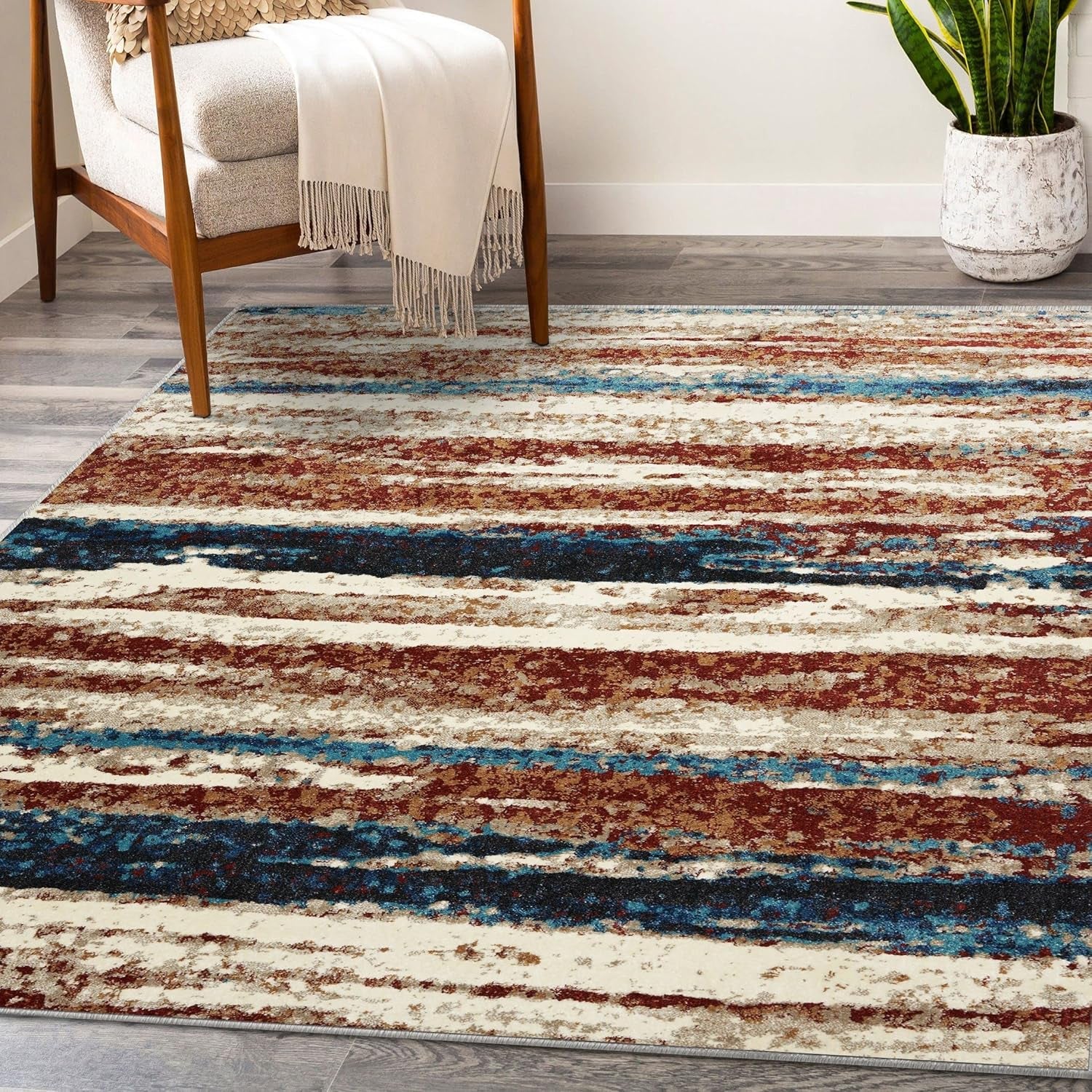 LUXE WEAVERS Lagos Collection Abstract Area Rug